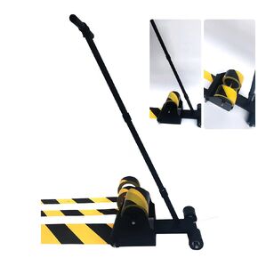 BAUSATZ Floor Tape Marking Machine,Manual Pushing Tape Marking Machine,Lane Marking Applicator with Rubber Roller Manual Floor Tape Applicator,Used for Floor Marking, Decoration Protection and Laying