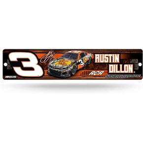 Rico Industries NASCAR Racing Austin Dillon No. 3 Plastic 4" x 16" Street Sign