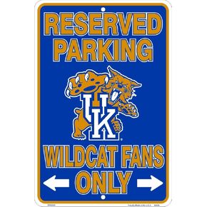 Kentucky Wildcats, Wildcat Fans Only, Parking Sign