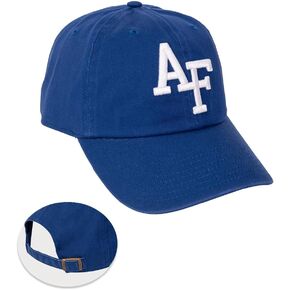 Desert Cactus United States Air Force Academy Baseball Hat US Fightin Falcons USAFA Brimmed Embroirderd Cap Adjustable Cloth Strap Adult (Style A) Blue