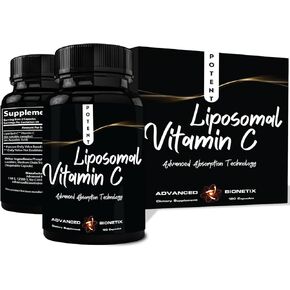 Liposomal Vitamin C Supplement | LipoQuil-C™ Enhanced Absorption Technology | 120 Capsules 1000mg High Dose Fat Soluble Vita C | Immune Support Collagen Support