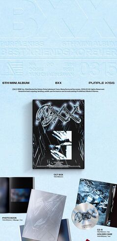 Purple KISS BXX 6th Mini Album Contents+Photocard+Sticker+etc+Tracking Sealed K!SS (Set(Standard+POCA)) in Saudi Arabia
