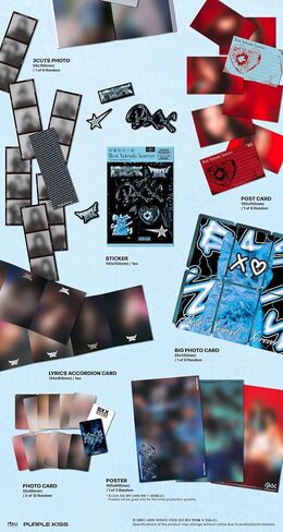 Purple KISS BXX 6th Mini Album Contents+Photocard+Sticker+etc+Tracking Sealed K!SS (Set(Standard+POCA)) in Saudi Arabia