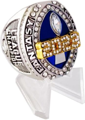 2023 Fantasy Football Championship Ring Trophy - Gold And Silver Plated | FFL Champion Ring in Saudi Arabia