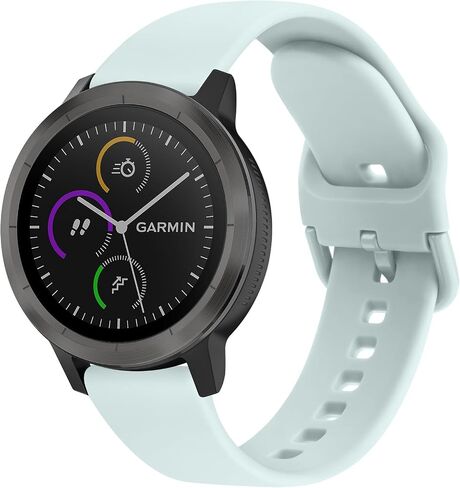 Vancle bands Compatible with Garmin Vivoactive 3 /Vivoactive 3 Music band, 20mm Soft Silicone Strap Replacement Wristband for Garmin Vivomove/Vivomove 3/ HR/LUXE/Style/Sport/Trend in Saudi Arabia