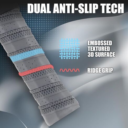 2PACK Pickleball Paddle Grip Tapes - Replacement Grip Wrap for All Pickleball Racket Handle- Moisture Wicking Surface & Comfort Grip in Kuwait