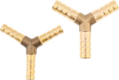 5 قطعة 1/4 بوصة 3 طرق Y-شكل النحاس المحملة الشائكة وصلة لتركيب خرطوم السباكة/بناء الطرق ، محول الاتحاد المشترك in Kuwait