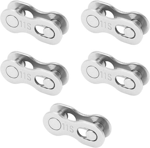 Hapivida Bicycle Missing Link, 5pairs 6/7/8/9/10/11/12 Speed Steel Material Quick Release Link Bike Chain Link Connector Reusable Quick Coupling in Kuwait