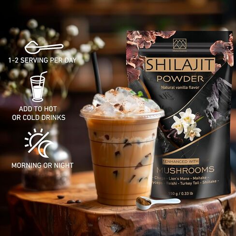 Pure Himalayan Organic Shilajit Powder - 150 Grams Total Weight - Contains 2000 mg Per Serving - Immune Support Supplement with Trace Minerals and Fulvic Acid in Saudi Arabia
