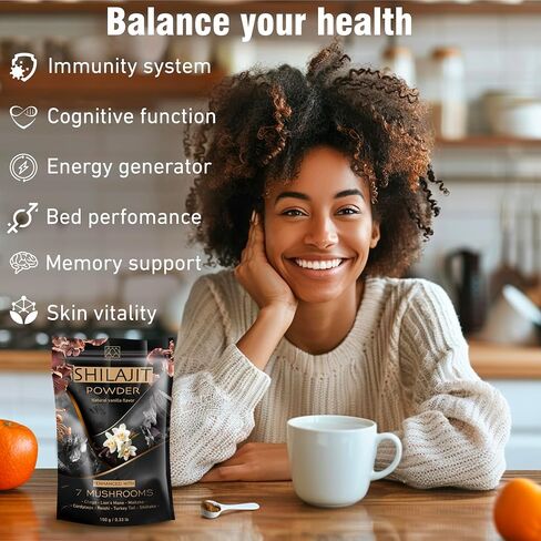 Pure Himalayan Organic Shilajit Powder - 150 Grams Total Weight - Contains 2000 mg Per Serving - Immune Support Supplement with Trace Minerals and Fulvic Acid in Saudi Arabia
