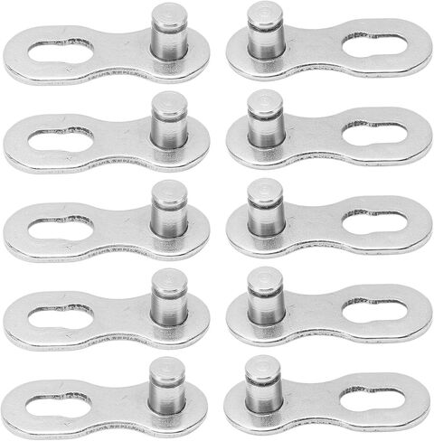 Hapivida Bicycle Missing Link, 5pairs 6/7/8/9/10/11/12 Speed Steel Material Quick Release Link Bike Chain Link Connector Reusable Quick Coupling in Kuwait