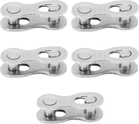 Hapivida Bicycle Missing Link, 5pairs 6/7/8/9/10/11/12 Speed Steel Material Quick Release Link Bike Chain Link Connector Reusable Quick Coupling in Kuwait