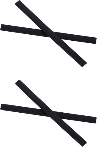 Caulo Replacement Kit of Temple Ear Socks and Nose Pads Compatible with Oakley Tincup OX3184 Glass Sunglass Frames (Black Earsocks Only - 2 Pairs) in Saudi Arabia