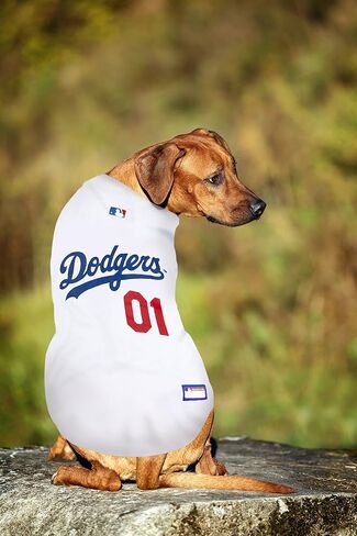 Pets First MLB Los Angeles Dodgers Dog Jersey, Large in Saudi Arabia
