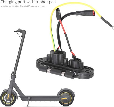 Electric Scooter Charging Port Assembly PC Charging Dustproof Port Plug Replacement Part Compatible with Ninebot 9 G30 Accesorios modificados para bicicletas eléctricas in Kuwait
