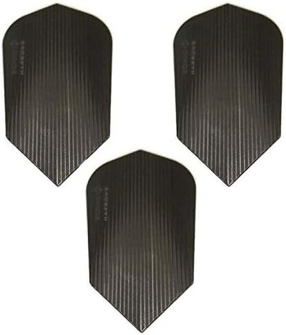 Harrows Black Slim Smokey 100 Micron Strong Standard Dart Flights (1 Set) in Saudi Arabia