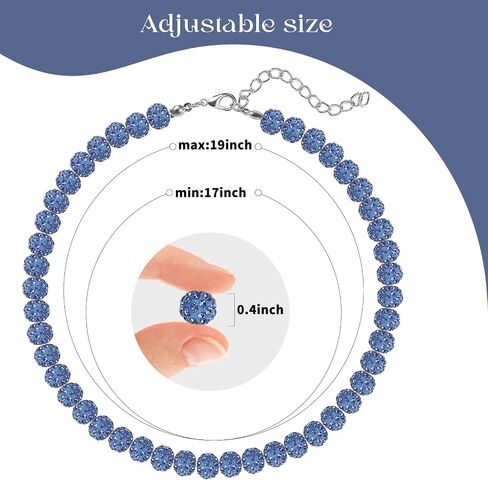 2Pcs Baseball Ice Necklace Glitter Rhinestone Clay Beaded Necklace,Athlete Inspired Shiny Rhinestone Baseball Necklace Accessories for Baseball Lovers Players in Saudi Arabia