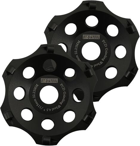 DT-DIATOOL PCD الماس طحن عجلة كأس 4-1/2 بوصة أربور 7/8 "للأرضيات الخرسانية طلاء الايبوكسي لاصق بقايا الطلاء الطلاء in Saudi Arabia