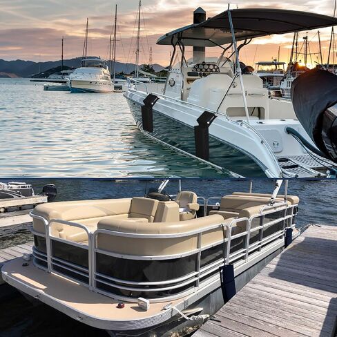 Five Oceans Contour Fender, Boat Fenders, Boat Bumpers for Docking, 24-Inch Length, with 3/8-Inch x 5-Foot Fender Line and Convenient Storage Bag, Waterproof PVC Fabric in Saudi Arabia