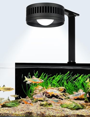 UPETTOOLS كامل الطيف 70 وات ضوء حوض السمك، مشبك على سطوع قابل للتعديل COB LED حوض للأسماك ضوء النبات مع محول ووظيفة الموقت للخزان المزروع in Kuwait