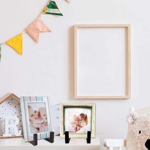 2 جهاز كمبيوتر شخصى 8 بوصة إطار الصورة حامل حامل لوحة العرض، لوحة حامل معدني حامل عرض الصورة تقف ديكور الجدول العلوي للوحة صورة كتاب الصورة in Kuwait