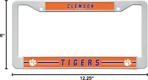 Rico Industries NCAA Clemson Tigers Plastic License Plate Frame in Saudi Arabia