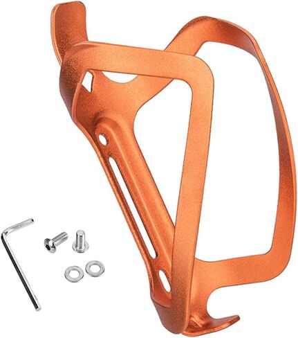 قفص زجاجة مياه للدراجة من SYCOOVEN، حامل أكواب مشروبات جبل الطريق، قفص زجاجة دراجة عالمي لركوب الدراجات في الهواء الطلق مع مسامير (برتقالي) in Kuwait