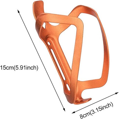 قفص زجاجة مياه للدراجة من SYCOOVEN، حامل أكواب مشروبات جبل الطريق، قفص زجاجة دراجة عالمي لركوب الدراجات في الهواء الطلق مع مسامير (برتقالي) in Kuwait