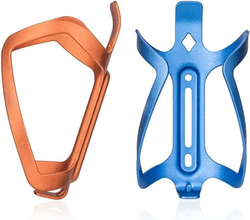 قفص زجاجة مياه للدراجة من SYCOOVEN، حامل أكواب مشروبات جبل الطريق، قفص زجاجة دراجة عالمي لركوب الدراجات في الهواء الطلق مع مسامير (برتقالي) in Kuwait