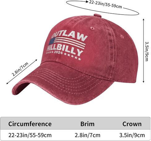 Trump Vance 2024 for President Outlaw Hillbilly 2024 24 Hat Fashion Trump 45 47 Hat Caps Men Women in Saudi Arabia