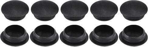 8mm x 11mm x 8mm(Dia. x Cap Dia. x H) Screw Hole Plugs - 50Pack - Good for Furniture Cupboard Wardrobe - Plastic Fastener Hole Caps - Brown in Saudi Arabia