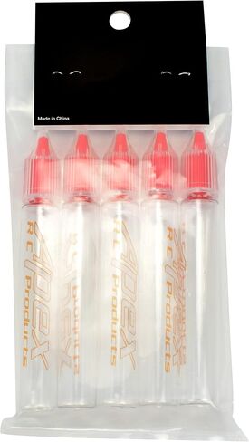 Apex RC Products 15ml / .5oz Oil/Fluid Dropper Plastic Bottle Applicator - 5 Pack 2100 in Saudi Arabia