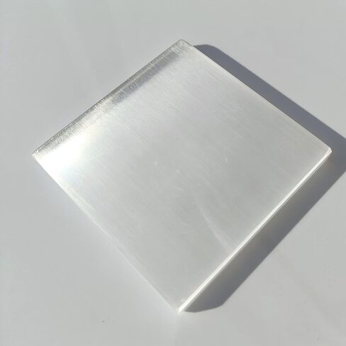 Products Selenite Crystals Charging Plate/Square/Tile Slab used for Cleanse and Charge Crystals Or Gemstones, Healing, Metaphysical, Meditation.(, 3.5" to 4 Inch) in Saudi Arabia