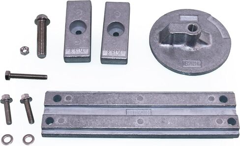 مجموعة أنود الزنك من كابتن تحل محل المحركات الخارجية ميركوري 75-250 حصان فيرادو وأوبتيماكس الخارجية 97-8M0107550 818298 762145 826134 in Kuwait