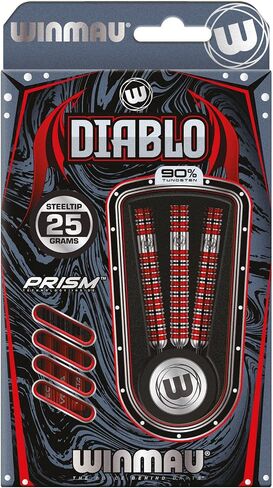 Winmau Diablo 90% Professional Tungsten Darts Set with Flights and Stems (Shafts) Steel tip & Soft tip in Saudi Arabia