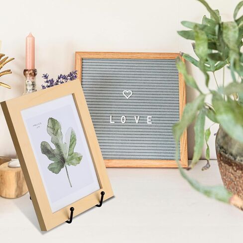 2 Pack Plate Stand for Display, 4 INCH Book Display Stand Easel Stand fro Sign Black Picture Frame Holder for Tabletop Photo, Book, Decorative Plates, Art Craft Display (Black) in Saudi Arabia