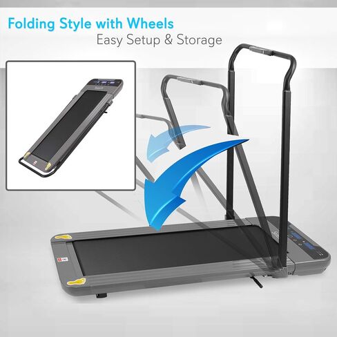 SereneLife Folding Digital Display Electric Treadmill – Fitness Training Cardio Equipment for Home Workouts, Jogging, Walking Exercise – Compact Minimal Profile Running Belt in Saudi Arabia