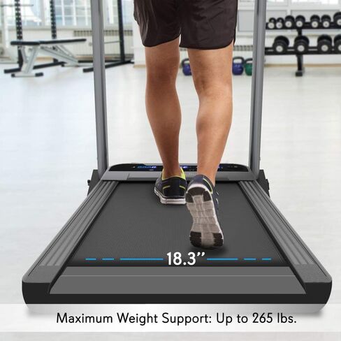 SereneLife Folding Digital Display Electric Treadmill – Fitness Training Cardio Equipment for Home Workouts, Jogging, Walking Exercise – Compact Minimal Profile Running Belt in Saudi Arabia