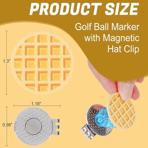 Golf Ball Marker with Magnetic Hat Clip, Golf Ball Markers for Putting Green Golf Accessories & Funny Golf Gifts for Men Women Golfers in Saudi Arabia