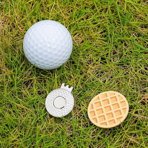 Golf Ball Marker with Magnetic Hat Clip, Golf Ball Markers for Putting Green Golf Accessories & Funny Golf Gifts for Men Women Golfers in Saudi Arabia