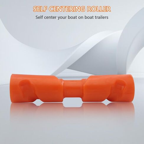ORLANG 8 Inch/10 Inch/12 Inch Heavy Duty Boat Trailer Roller, Self Centering Keel Roller, Boat Rollers for Trailer, Polyurethane Keel Roller Assembly fits 5/8" Shaft - Blue/Orange in Saudi Arabia