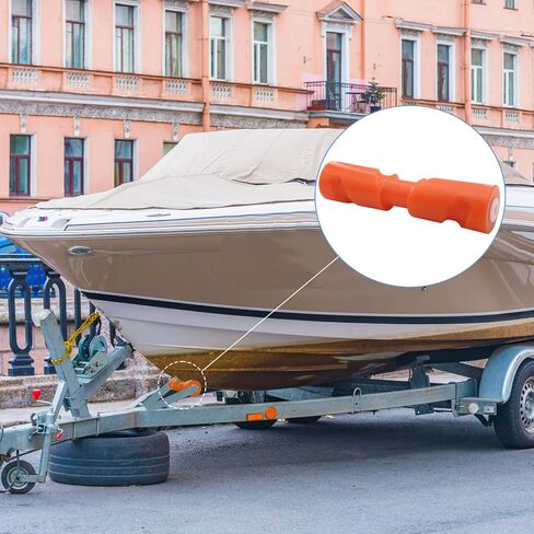ORLANG 8 Inch/10 Inch/12 Inch Heavy Duty Boat Trailer Roller, Self Centering Keel Roller, Boat Rollers for Trailer, Polyurethane Keel Roller Assembly fits 5/8" Shaft - Blue/Orange in Saudi Arabia