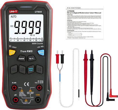 UNI-T Digital Multimeter Tester UT139C, Voltage Meter Tester Capacitance Meter Frequency TRMS 6000 Counts Auto/Manual Ranging in Saudi Arabia