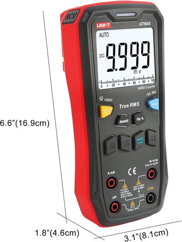 UNI-T Digital Multimeter Tester UT139C, Voltage Meter Tester Capacitance Meter Frequency TRMS 6000 Counts Auto/Manual Ranging in Saudi Arabia