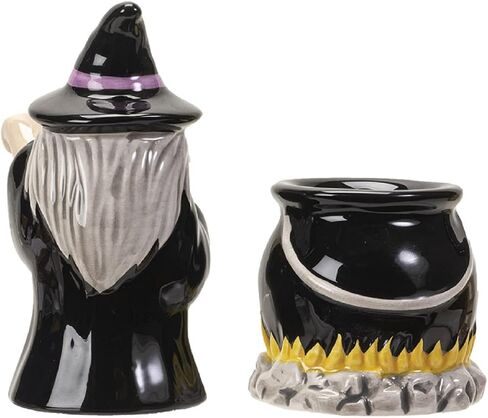 Pacific Trading Witch and Cauldron Salt and Pepper Shaker Set 2.2 Inch in Saudi Arabia