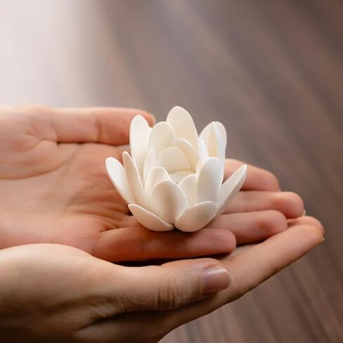 2 PCS Incense Holder for Sticks, Purely Handmade Ceramic Incense Burner for Sticks, 2.1 Inch Lotus Incense Ash Catcher for Yoga Meditation Zen Decor Home Décor in Saudi Arabia