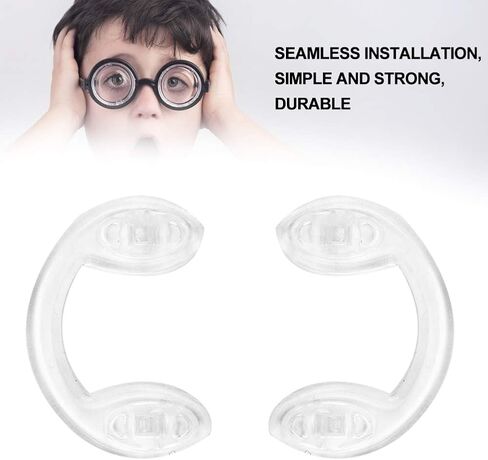 20 Pairs U-Shape Eye Glasses Nose Pads, Silicone Anti-Slip Saddle Bridge Nose Pads Children Anti-Drop Glasses Pad Eyeglasses Sunglasses in Saudi Arabia