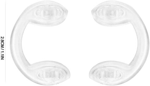 20 Pairs U-Shape Eye Glasses Nose Pads, Silicone Anti-Slip Saddle Bridge Nose Pads Children Anti-Drop Glasses Pad Eyeglasses Sunglasses in Saudi Arabia