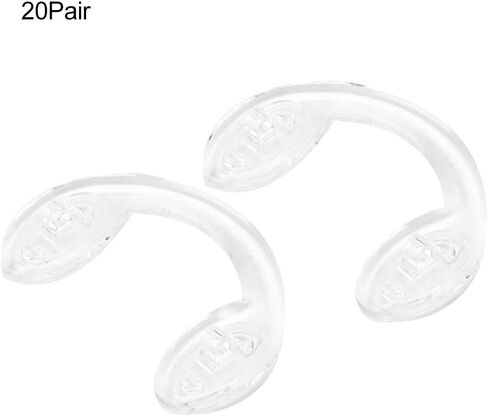 20 Pairs U-Shape Eye Glasses Nose Pads, Silicone Anti-Slip Saddle Bridge Nose Pads Children Anti-Drop Glasses Pad Eyeglasses Sunglasses in Saudi Arabia