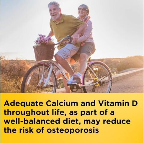 Toeah Nature Made Calcium 600 mg with Vitamin D3, Dietary Supplement for Bone Support, 220 Tablets+GabrenzPill Organizer in Saudi Arabia